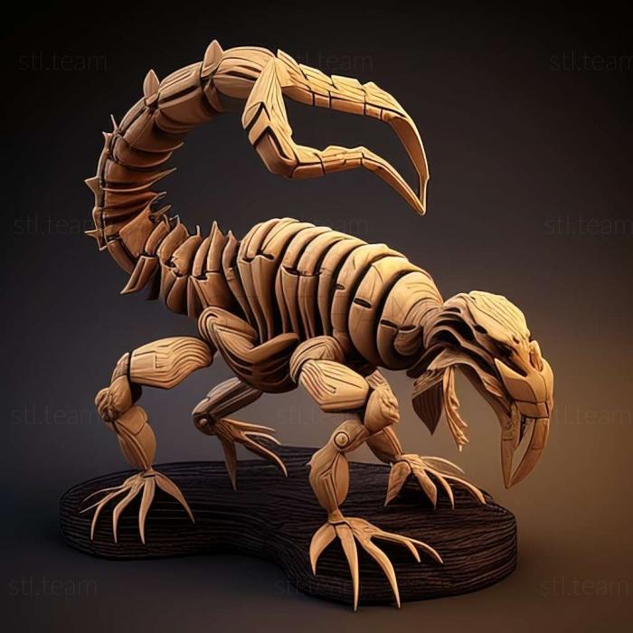 3д модель скорпиона